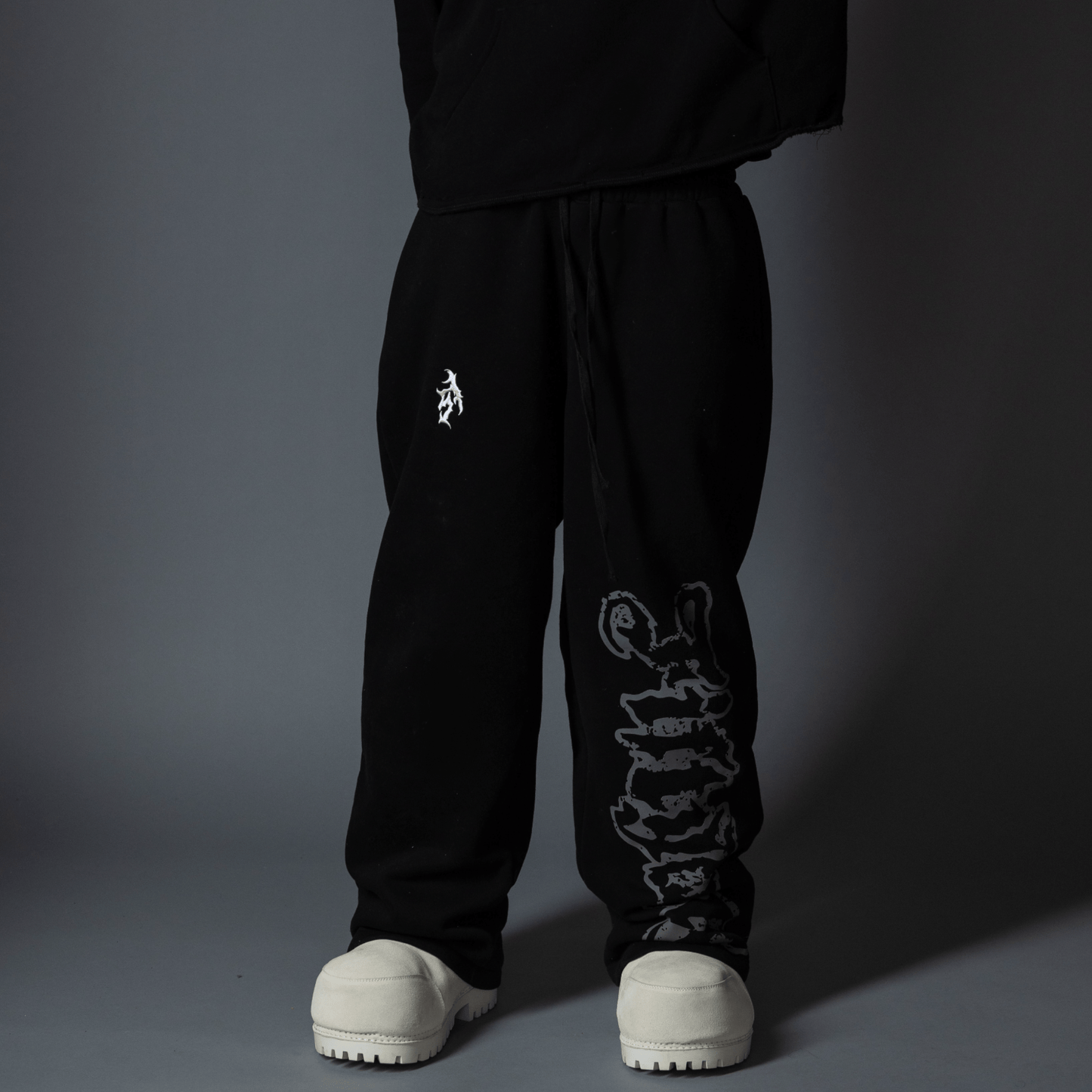 Mega Logo Sweatpants - Black - FIFTYONEBRAND