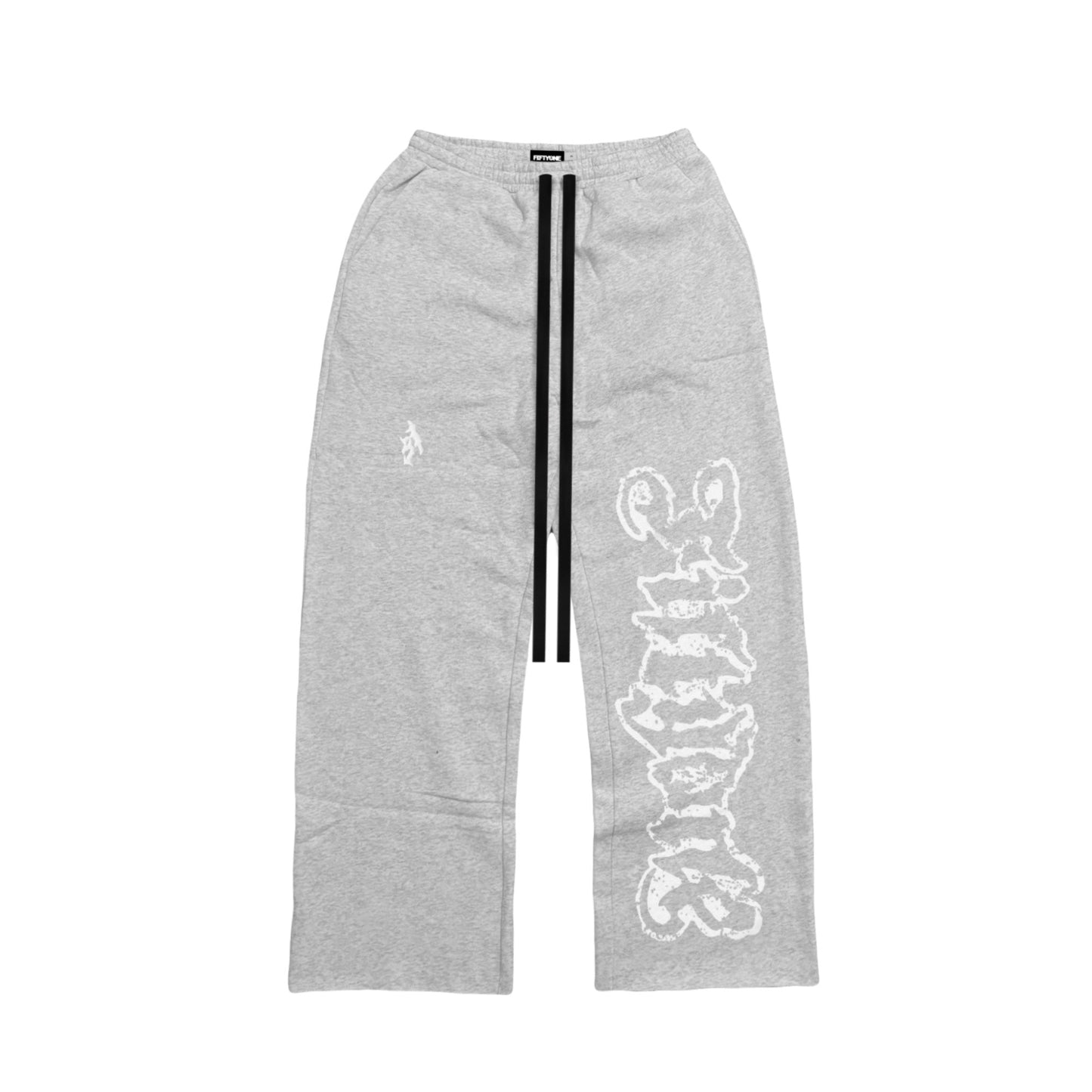 Mega Logo Sweatpants - Gray - FIFTYONEBRAND