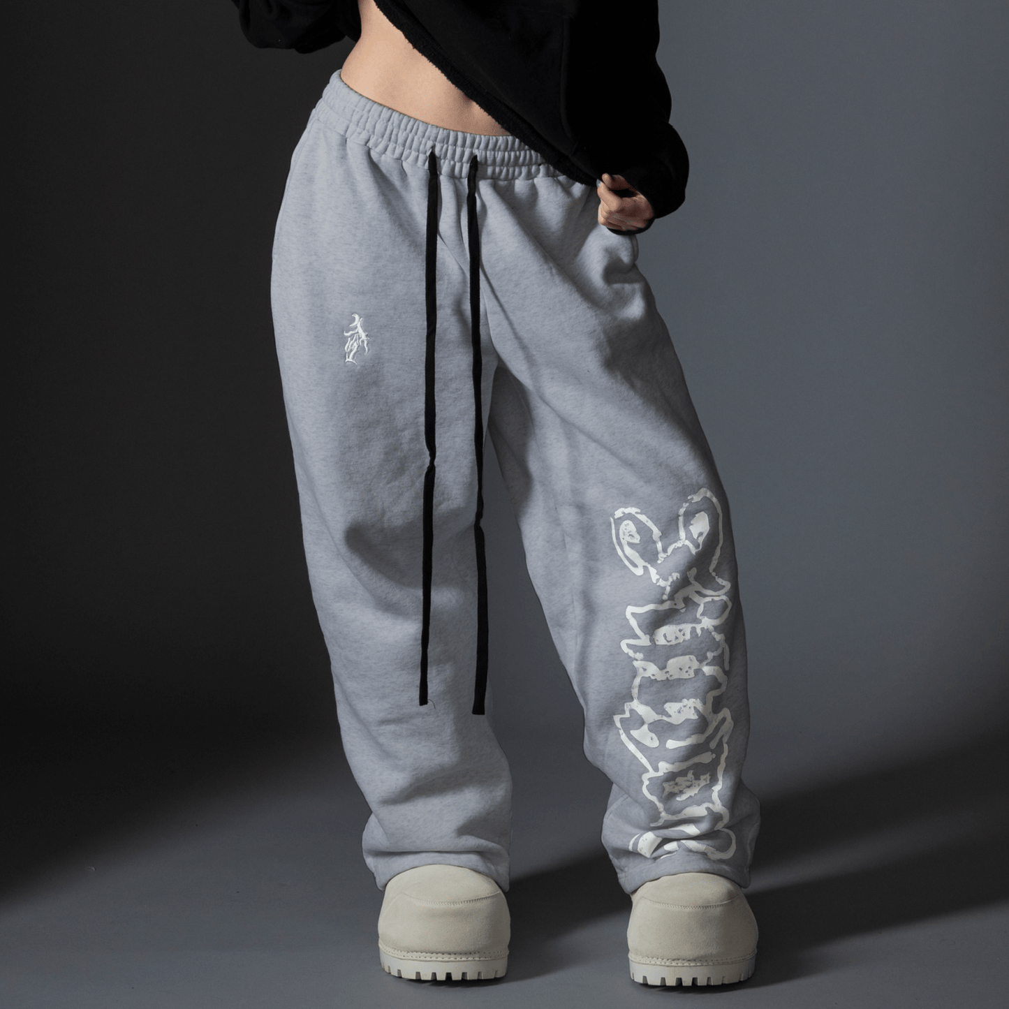 Mega Logo Sweatpants - Gray - FIFTYONEBRAND