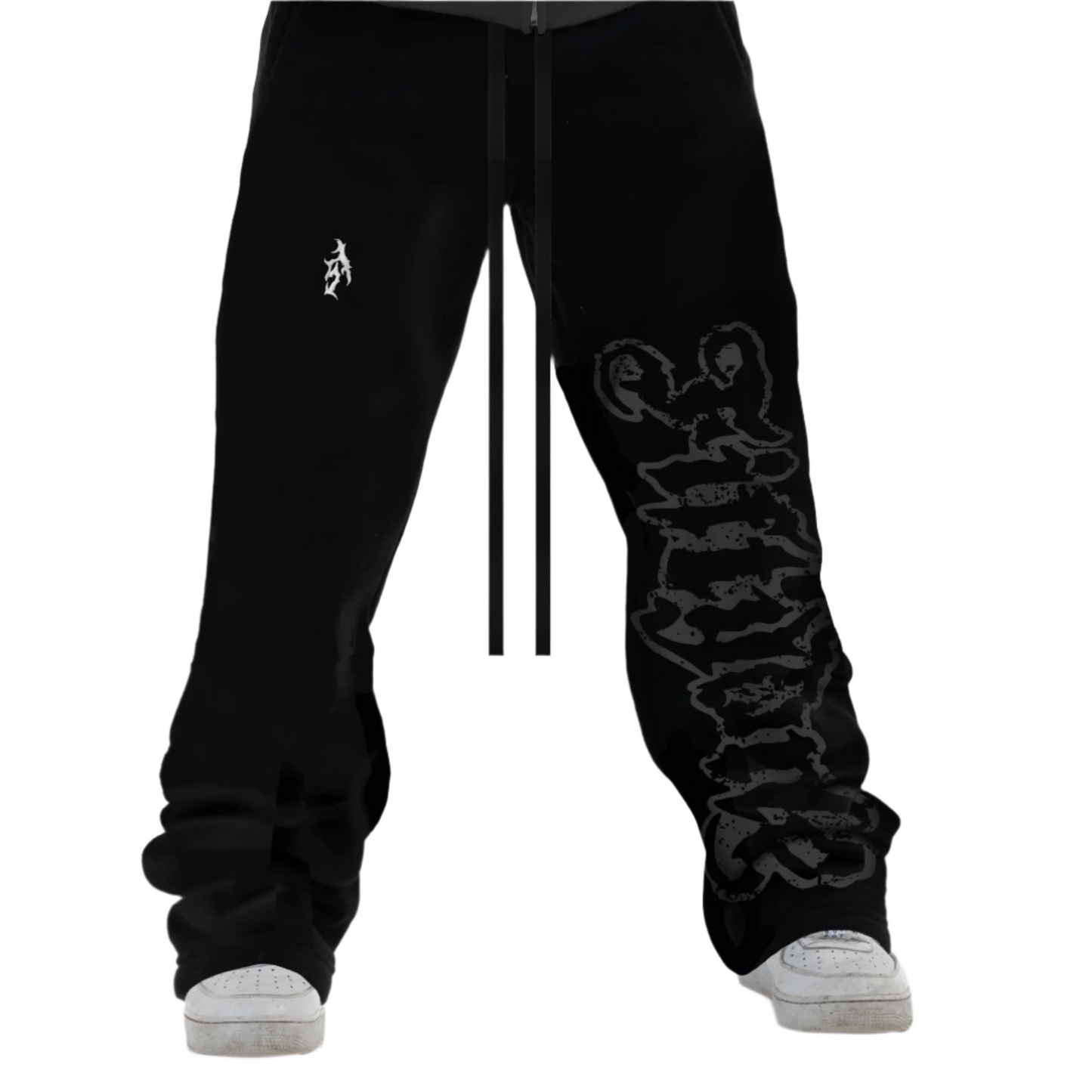 Mega Logo Sweatpants - Black