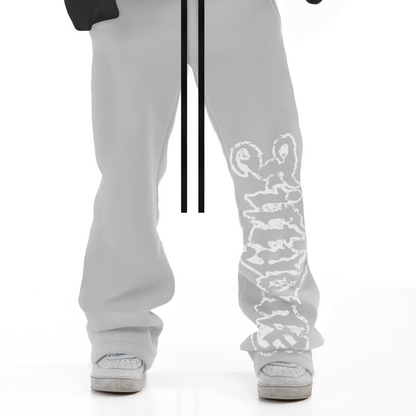 Mega Logo Sweatpants - Gray