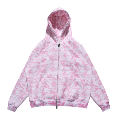 Logo Camo Full-Zip (Pink)