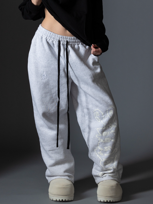 Mega Logo Sweatpants - Gray