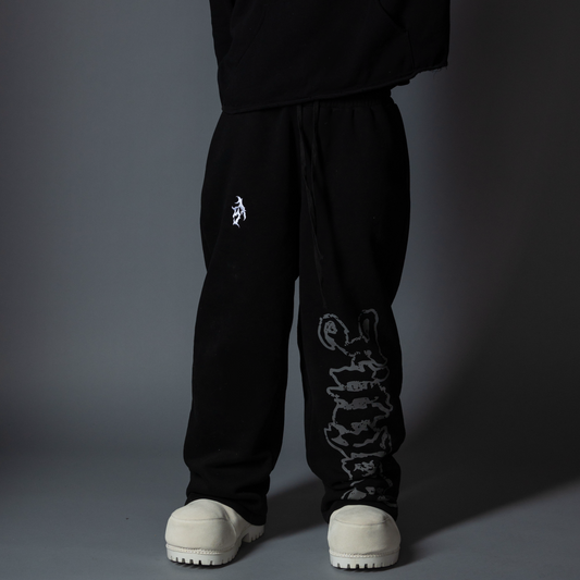 Mega Logo Sweatpants - Black